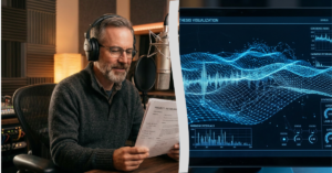 Human voice actor versus AI audio synthesis — Cecil Archbold on the value of intentional human voiceover performance